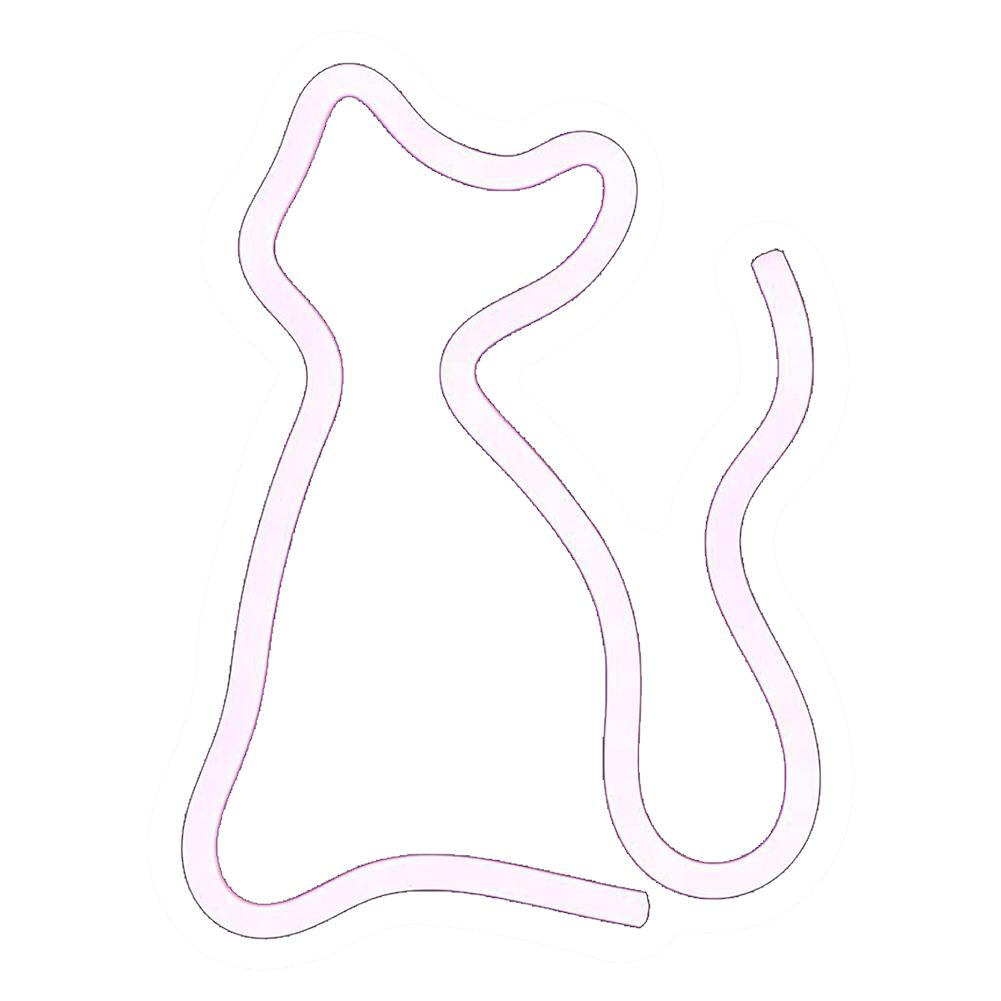 

Неоновая вывеска с кошкой, регулируемая яркость, неоновая вывеска с кошкой для декора стен, светодиодная вывеска с кошкой, ночник с питанием от USB для ресторана, домашнего бара, кухни