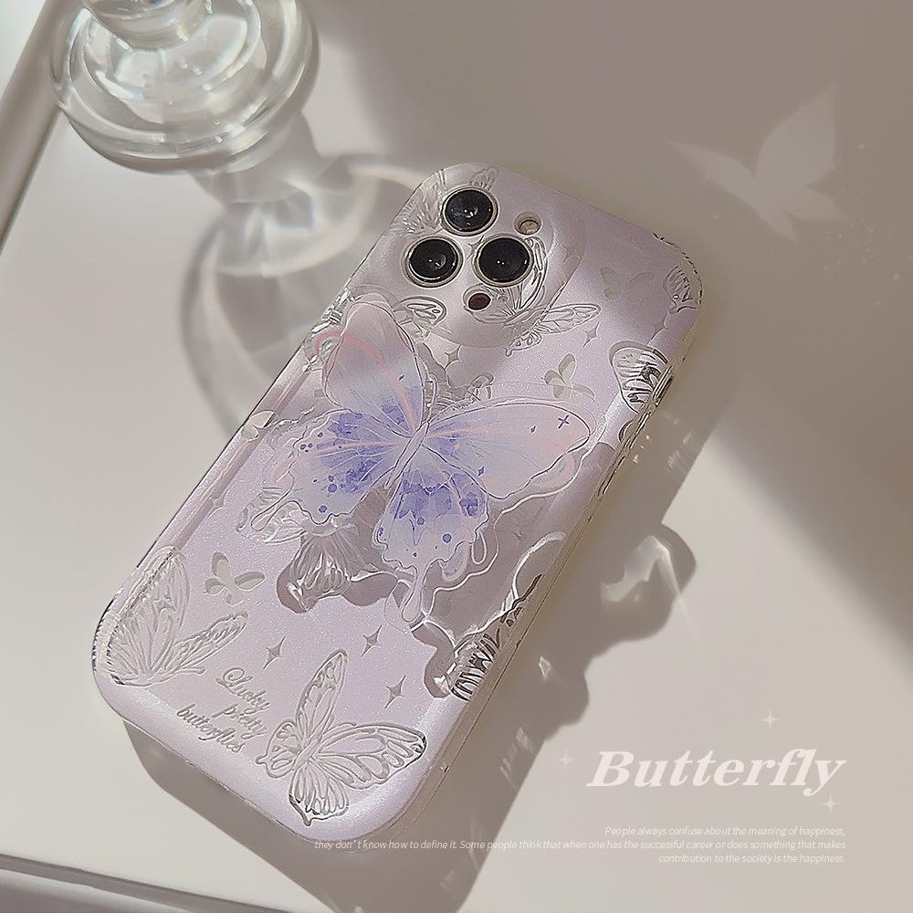 Watercolor Butterfly 15 for Iphone13 for Apple Phone Case 16 Transparent 11 Airbag Holder 14promax Gentle