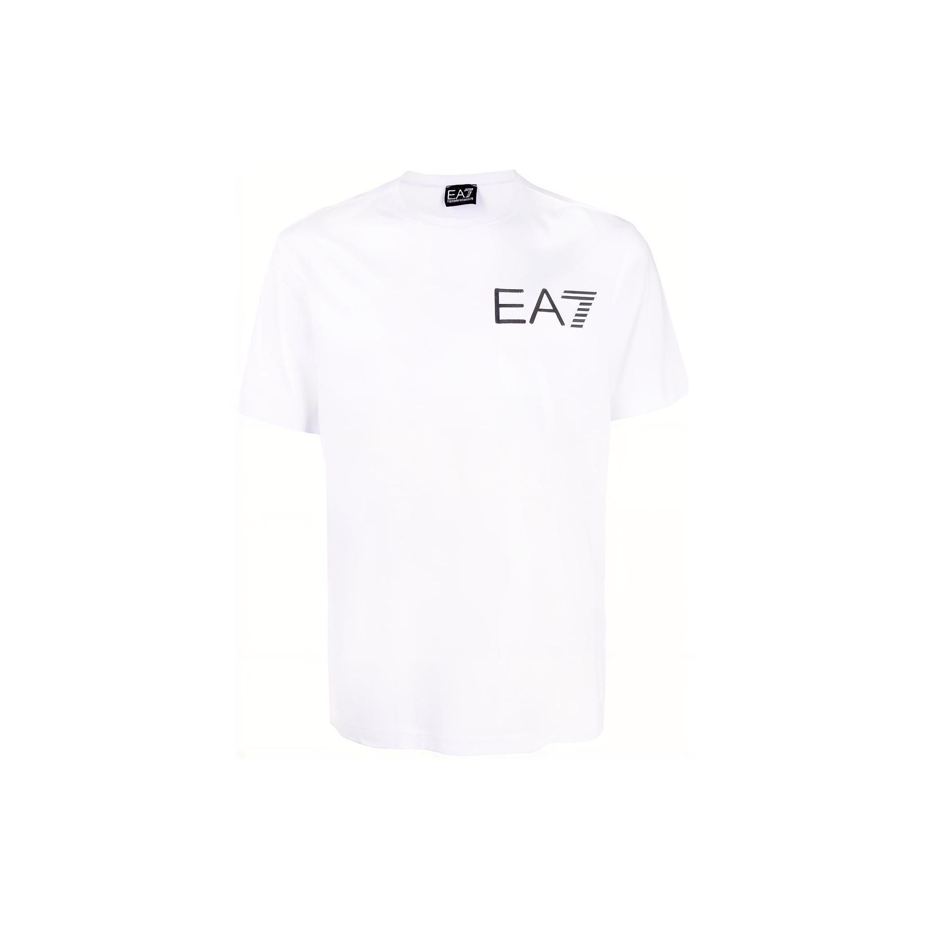 Emporio Armani SS22 Logo Print Solid Short Sleeve T-Shirt Men tops White 3LPT28-PJ02Z-1100 XL