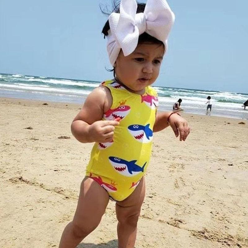 Infant Girls' Long-Sleeve Sun Protection Swimsuit (Ages 0-8)