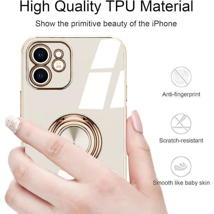 Schutzhülle - Luxus - für iPhone 13 Pro Max - Flexibel - Stoßfest - Goldrand