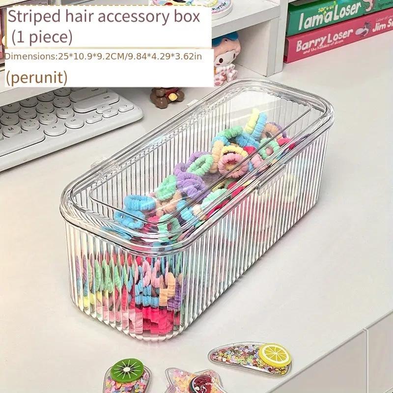 Dustproof Cosmetic Organizer: Powder Puff, Brushes, Lipstick, Sponge Storage Box for Dressing Table.