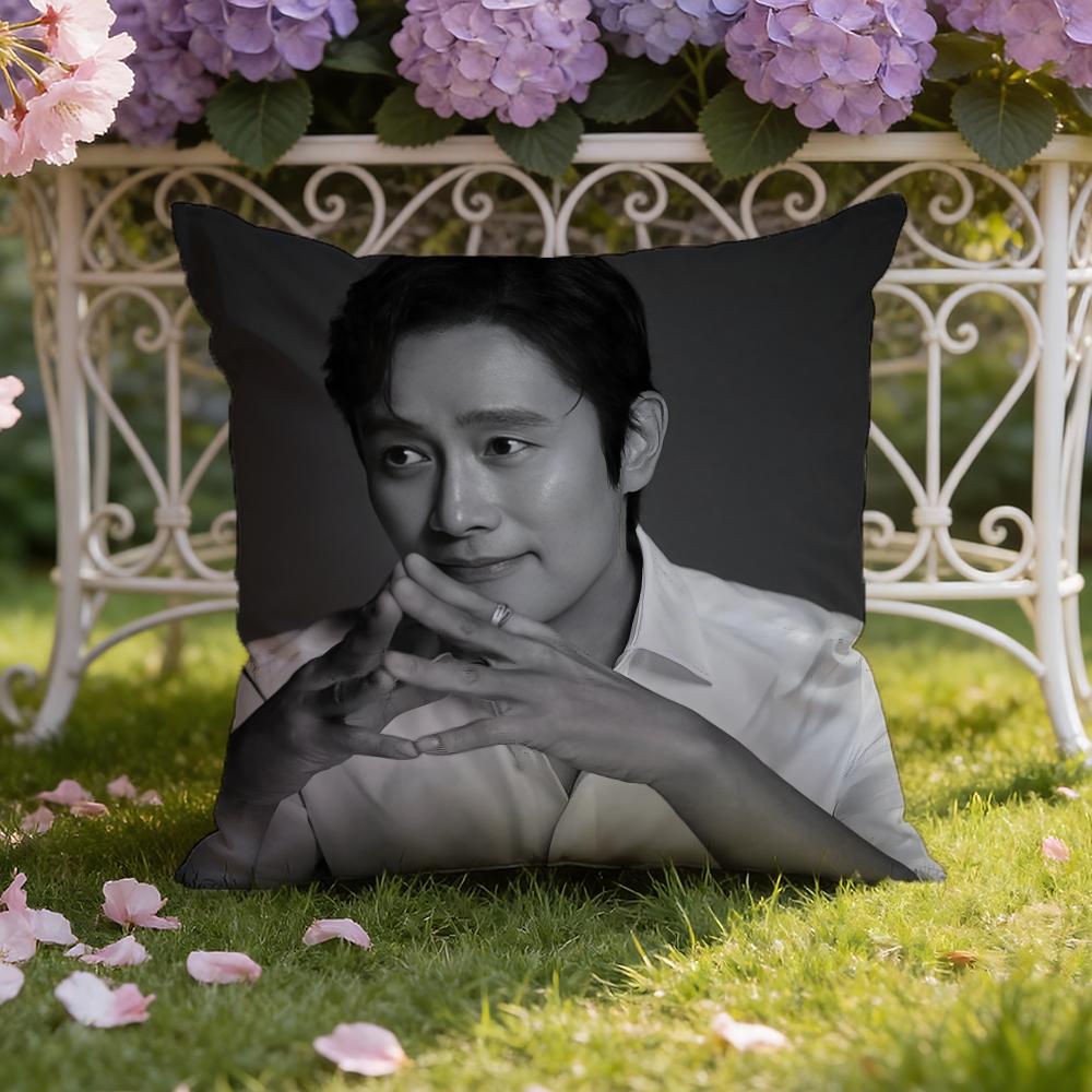 Musife L-Lee B-Byung Hun Cushion Cover Home & Car Dual-Scene Pillow Cover: Reversible for Premium Comfort
