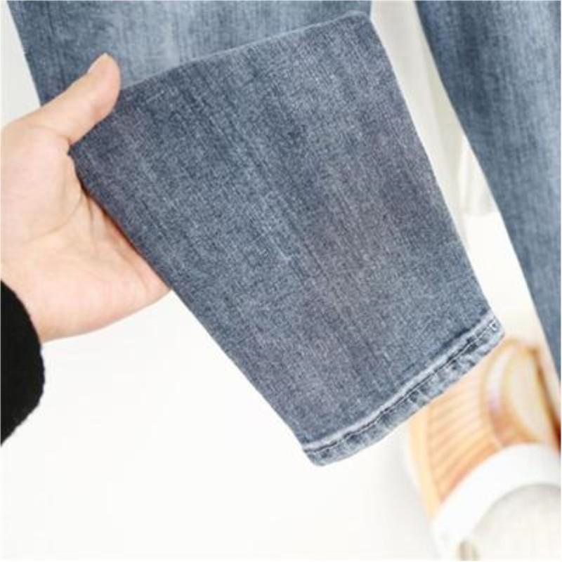 Women's Spring High Waist Plus Size Jeans Micro Stretch Vintage Harlem Pants