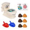Funny Toilet Toys Catapult Poop Trick Toilet Prop Relaxation Poop Toy For Children, Adults Desktop PK Games Toys Fun Interactive