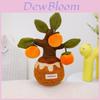 Persimmon Maple Leaf Apple Tree Plush Potted Toy For Car Home Office Gift Idea