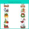 Celebrations Door Christmas Paper Hanging Decor With Cartoon Reindeer Props
