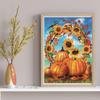 5D DIY Diamond Painting Pumpkin Flowers Cross Stitch Kit Mosaic Diamond Embroidery Full Round/Square Drill Home Decoration