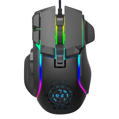 12800 Dpi Rgb 10 Keys Wired Gaming Mouse Adjustable Usb Programmable Wired Mice Ergonomic Gamer Mouse For Pc Laptop