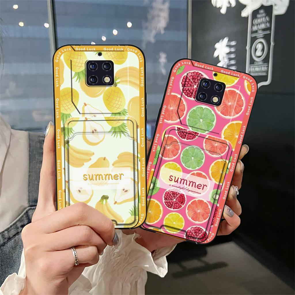 Card Slot Waterproof Phone Case For Oukitel WP6 TPU Cartoon Soft Case Silicone Anti-dust Card Bag Cover Dirt-resistant