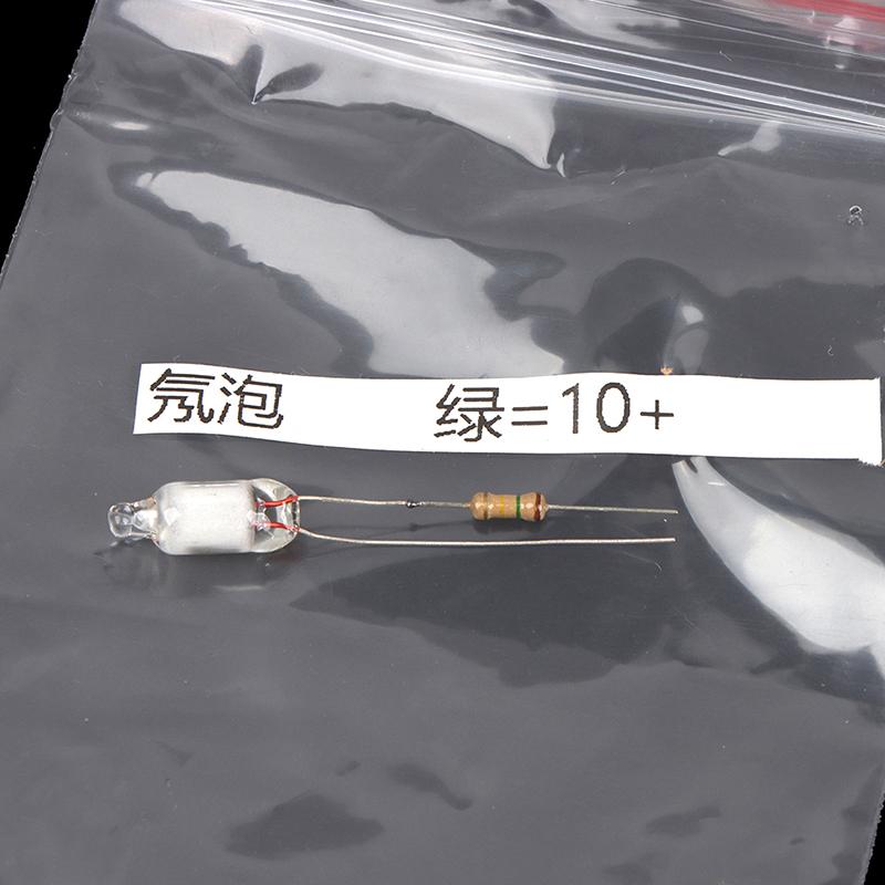 10 ks neonové žárovky 6 * 13 mm Mini neonový indikátor s rezistorem 220 V