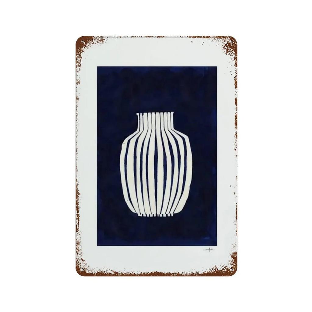 Abstraktný Minimalizmus Citrónová Váza Geometrické Kávovar Bar Nástenné Umenie Plagáty Tlače Škandinávske Kovové Značky Nástenné Obrazy pre Obývacia Izba Kvetinárstvo