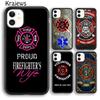 Krajews Firefighter Fire Department Fireman Phone Case Cover For iPhone 17 Air 16 15 14 Plus 11 12 Pro Max Fundas