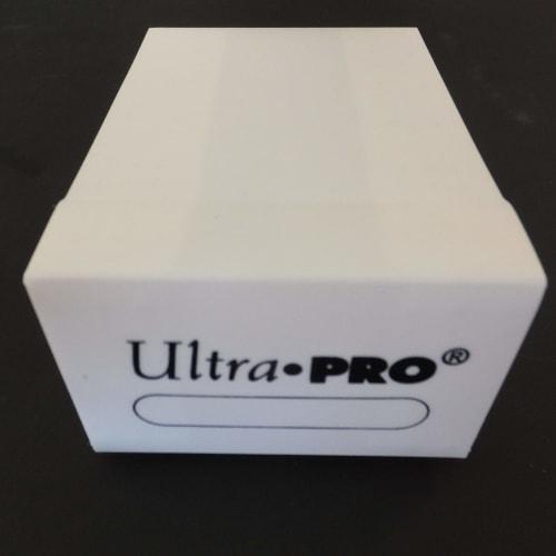 Ultra Pro Vertical Deck Box, Standard Deck Case, White