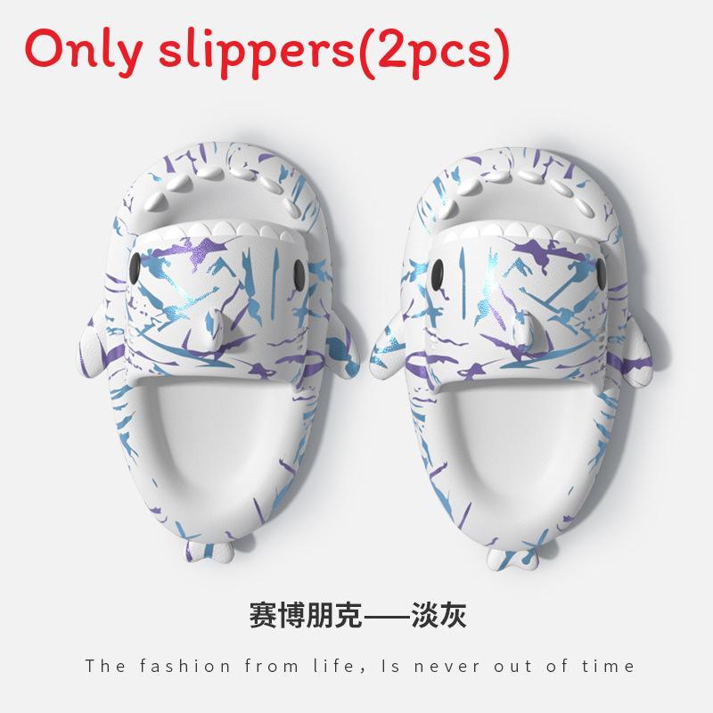 Ciabatte Punk Shark Estive Casual in Eva Slip-on per Coppie con Antiscivolo e Comfort Rialzato