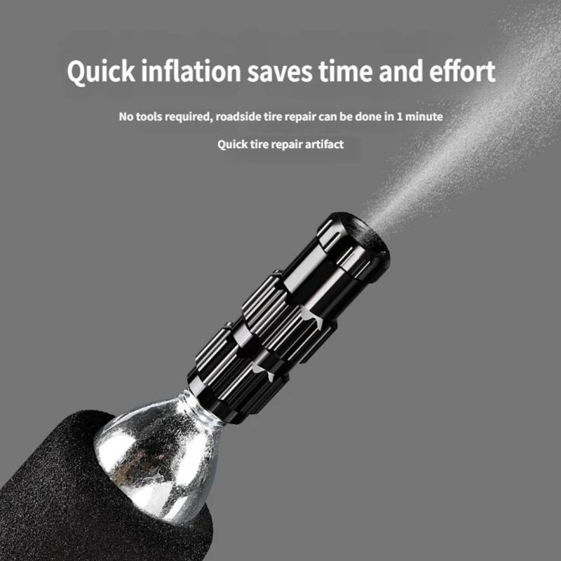 Bicycles CO2 Inflator Head Bikes Inflation Valves Head Knob Inflation Nozzle Bikes Fast Inflation Valves Accessories