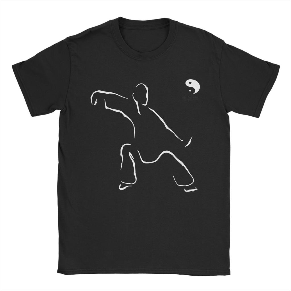 Ying Yang Energy Meditation Watercolor Tai Chi TShirt Summer   Cotton TShirts For Unisex Popular Casual Tshirt Short Sleeve