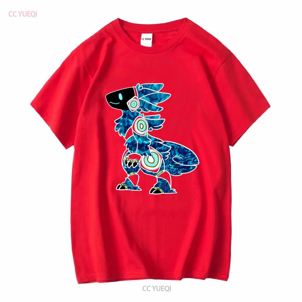 Protogen Furry Fursuit Fursona Meeresblau Muster T-Shirt Langarm Vintage Gewaschen Unisex Freizeitmode Weich Stilvoll