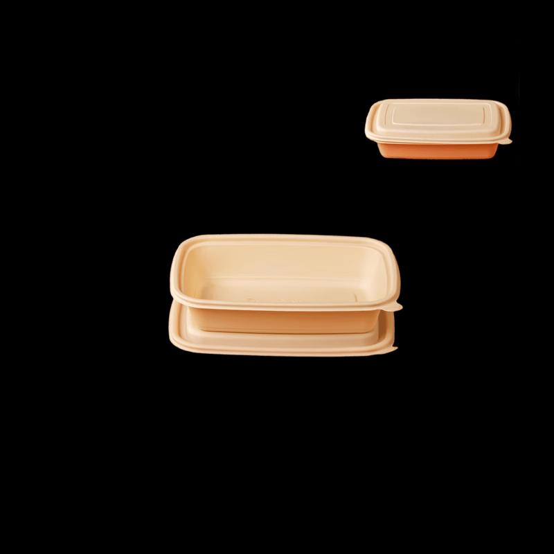 Eco-Friendly Biodegradable Corn Starch Microwavable Meal Box with Lid