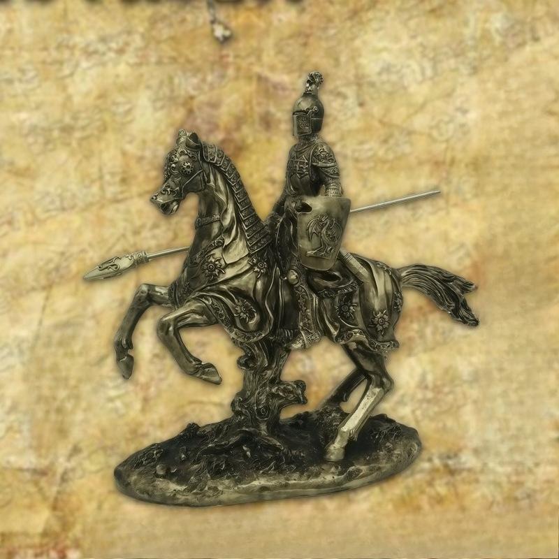 Vintage Medieval Warrior Armor Models, Armored Knights, Indoor Tabletop Decorations, Home Decor Crafts