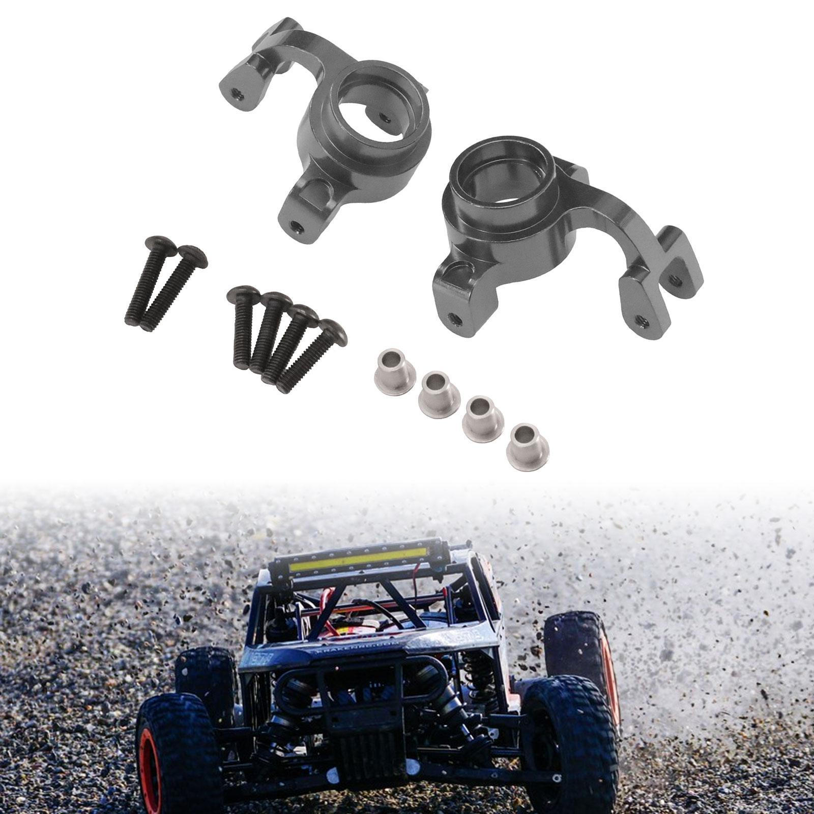 

RC Car Front Steering Cup 1/17 Easy Installation High Performance Multipurpose Parts Black Gray