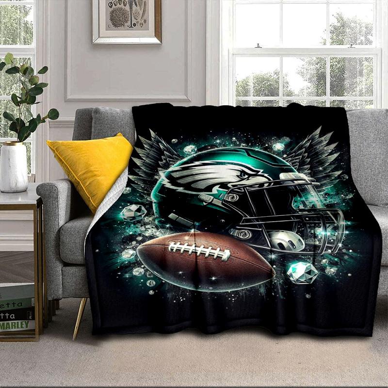 Philadelphia Eagles Portable Blanket/Soft Blanket Bedding Blanket Suitable for Travel Camping Living Rooms Offices Sofas Fan Gifts