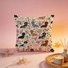 Funny Sausage Dog Print Cushion Cover Comfortable Durable Pillow Cover MultiScene for Home Office Car Sofa