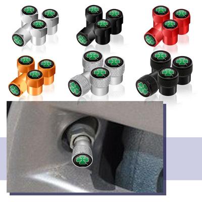 4Pcs Car Wheel Tire Valve Caps Air Stem For Giulietta Giulia Mito 147 156 159 166 Spider GT