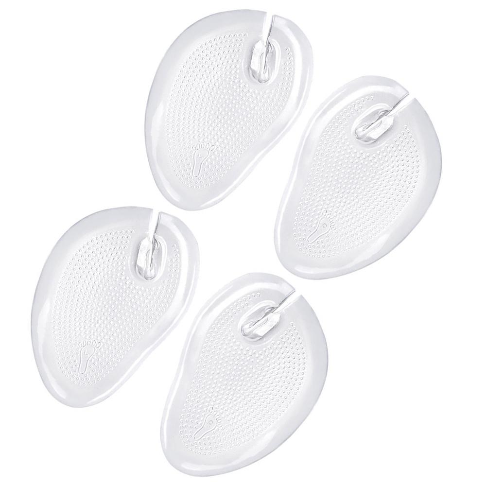 4pcs Insoles Comfort Healthy Material Non Slip Invisible Cushions Metatarsal Forefoot Pads Reusable Washable Toe Inserts