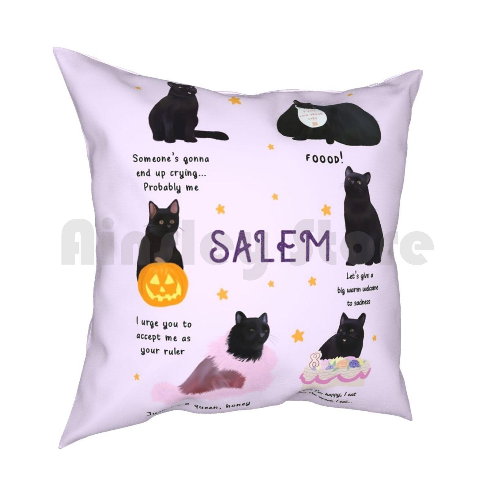 Salem Pillow Case Printed Home Soft Throw Pillow Salem 30x30cm 12x12in