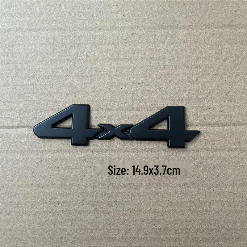 4x4 Rear Emblem Stickers for Dodge Ram, Grand Cherokee, Tacoma, Tundra, and Wrangler