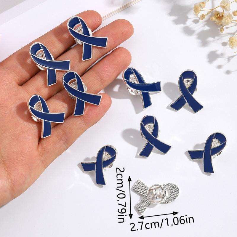 Band Pin, Pack of 50 Metal Awareness Lapel Pin Band Brooch Pin Hope Pin Enamel Jewellery Pin for Decoration