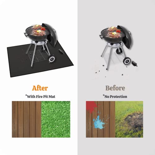 BBQ Grill Mat Thick Pad Oven Liners Baking Mats Double-Sided Fireproof Grill Pad Oil-Proof Waterproof BBQ Protector Mats