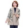 Middle mother fashion warm fur integrated top winter new velvet thickened outer coat women's