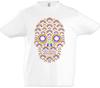 T-shirt Arc-en-ciel Crâne Enfants Garçons Crânes Tatouage Oldschool Amusant