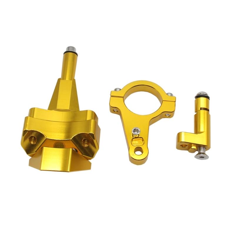 Motorcycle Accessories Aluminium Alloy Steering Damper Bracket Mounting Kit Compatible for Ninja400 2019 2020 2021 2022