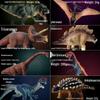 Children's Dinosaur Toy Set: King Kong, Tyrannosaurus Rex, Aurochs, Pachycephalosaurus, Spinosaurus, Therizinosaurus Model.