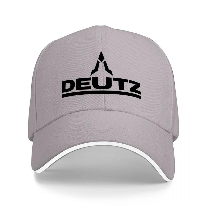 DEUTZ Logo Embroidered Black Baseball Cap Classic Design Adjustable Fit for Outdoor Activities and Daily Wear