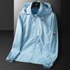 Sunscreen Clothing Men's 1011 Summer New Ultra-thin Breathable Ice Silk Sunscreen Clothing Outdoor Trench Coat Jacket Men's Clothing