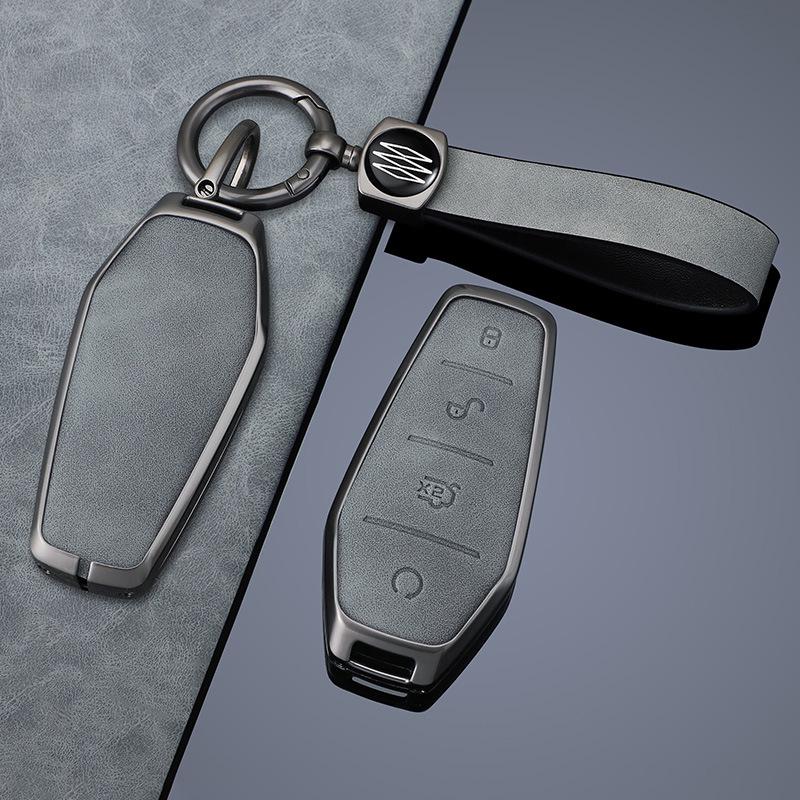 Premium Key Case for BYD Pro: Compatible with Song Plus, Yuan DMI, Dolphin, Han, Tang, Qin, Han EV - Protective Shell with Buckle