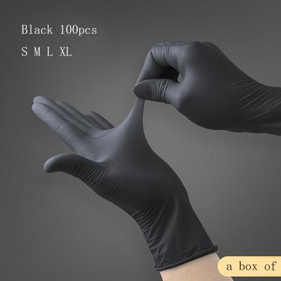 Krabice 100 nitrilových rukavic pro domácí kuchyňské mytí nádobí Vodotěsné Odolné čisticí prostředky Domácí pracovní rukavice Čistící rukavice