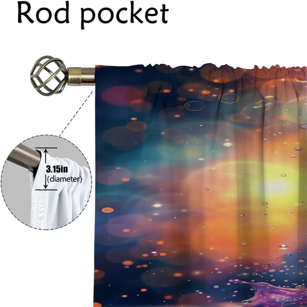 Partition Dream Dopamine Color Eleganta Rumsgardiner för Vardagsrum Fönstergardin Heminredningsgardiner 2 Delar Rullgardiner Barn