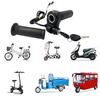 E-Bike Full Twist Throttle Anti-Slip Grip With Key Switches For Handlebar, Universal Electric Bike Scooter ATV Accessories