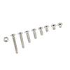 M2.5 A2 Stainless Steel Hex Socket Screws   With Hex Nuts Assortment Fasteners(  Head)