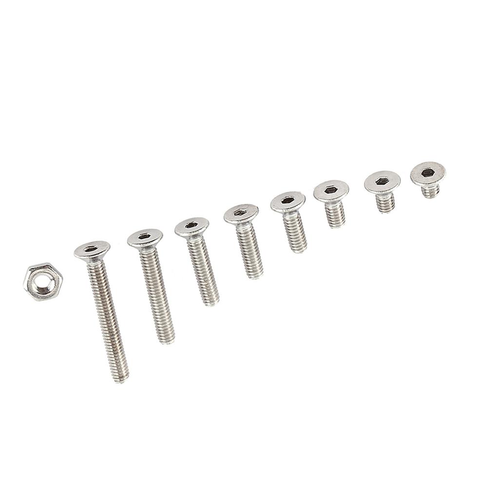 M2.5 A2 Stainless Steel Hex Socket Screws   With Hex Nuts Assortment Fasteners(  Head)