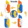 Mini Gravity Gyro Rotating Carrot Folding Shovel Model Finger Carrot Knife Pendant Tiktok Decompression Toy Plastic Material