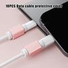 10Pcs Data Cable Charger Cable Protector For Mobile Phone Cord Protective Cover Mini Data Charge Cable Saver Wire Chompers