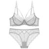 TERMEZY New Lace Bra Set Push Up Bras and Panty Set Classic Bandage Underwire Lingerie Set Sexy Ultrathin Underwear