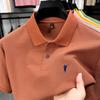 Men's Summer 2025 Embroidered Pony Logo Pure Cotton Polo Shirt