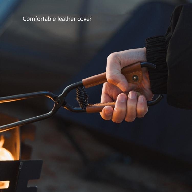 Charcoal Grills Pokers Fire Tongs Barbecue Charcoal Tong Carbon Steel Barbecue Tongs Long Handle Charcoal Pliers